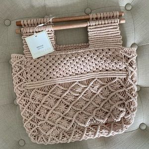 Boho Woven Handbag / Oversized Clutch